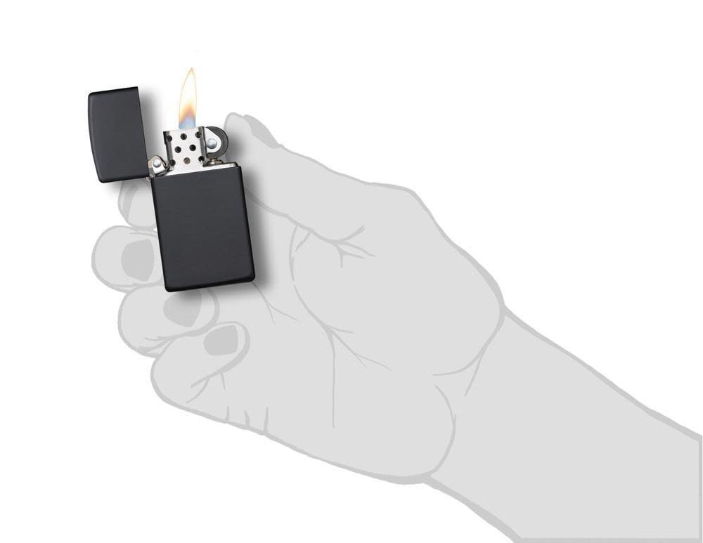 Slim?? Black Matte lit in hand