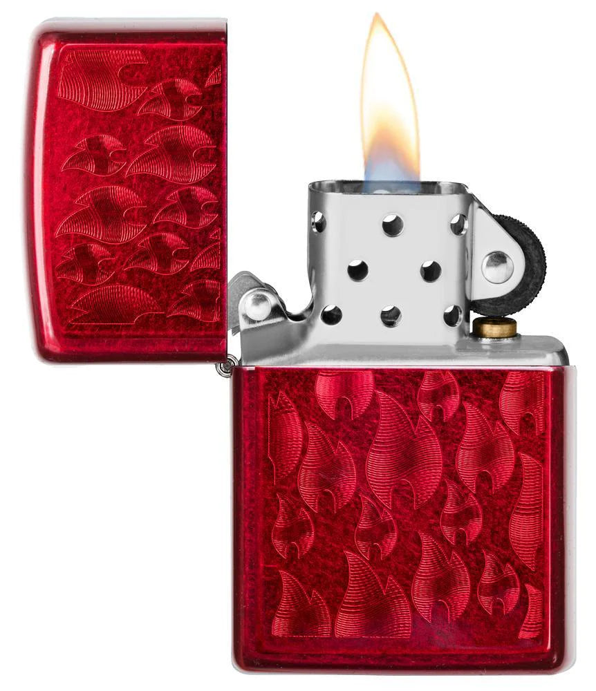 Candy Apple Red Zippo Flamme