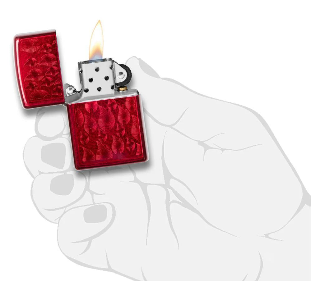 Candy Apple Red Zippo Flamme