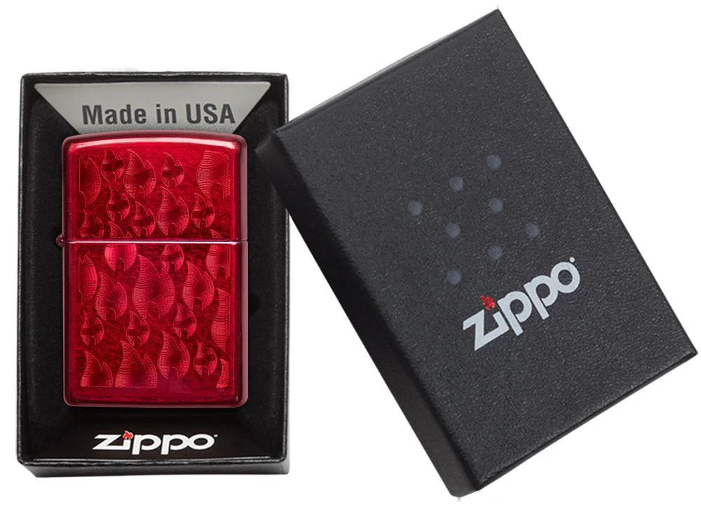 Candy Apple Red Zippo Flamme
