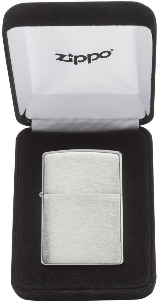 Armor?? Brushed Sterling Silver Windproof Lighter in its packaging