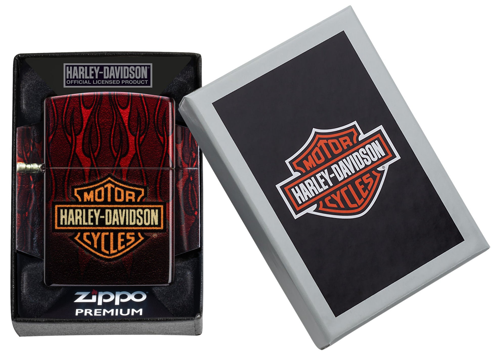 Zippo Harley-Davidson?? 540 Tumbled Brass Windproof Lighter in its packaging,