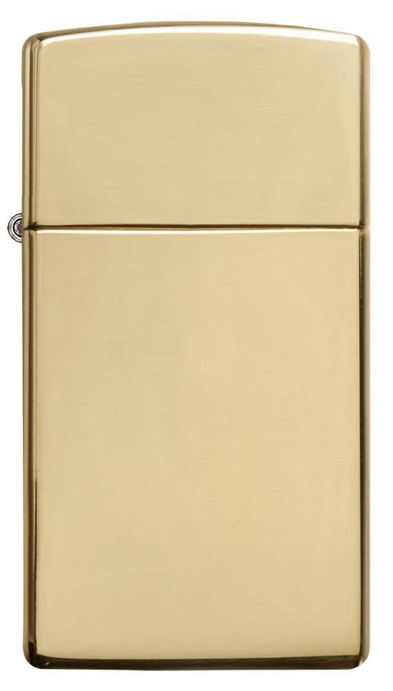 Slim?? High Polish Brass Finish Windproof Lighter.