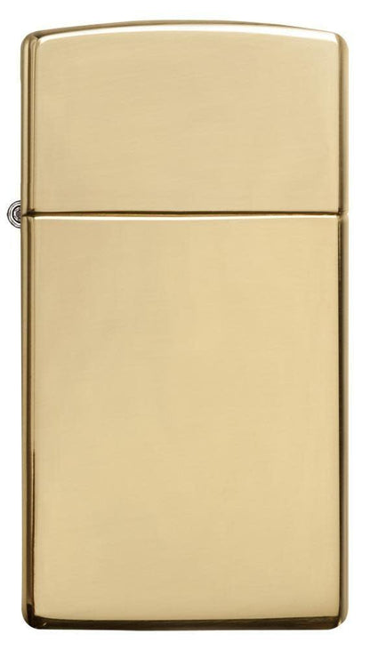 Slim?? High Polish Brass Finish Windproof Lighter.