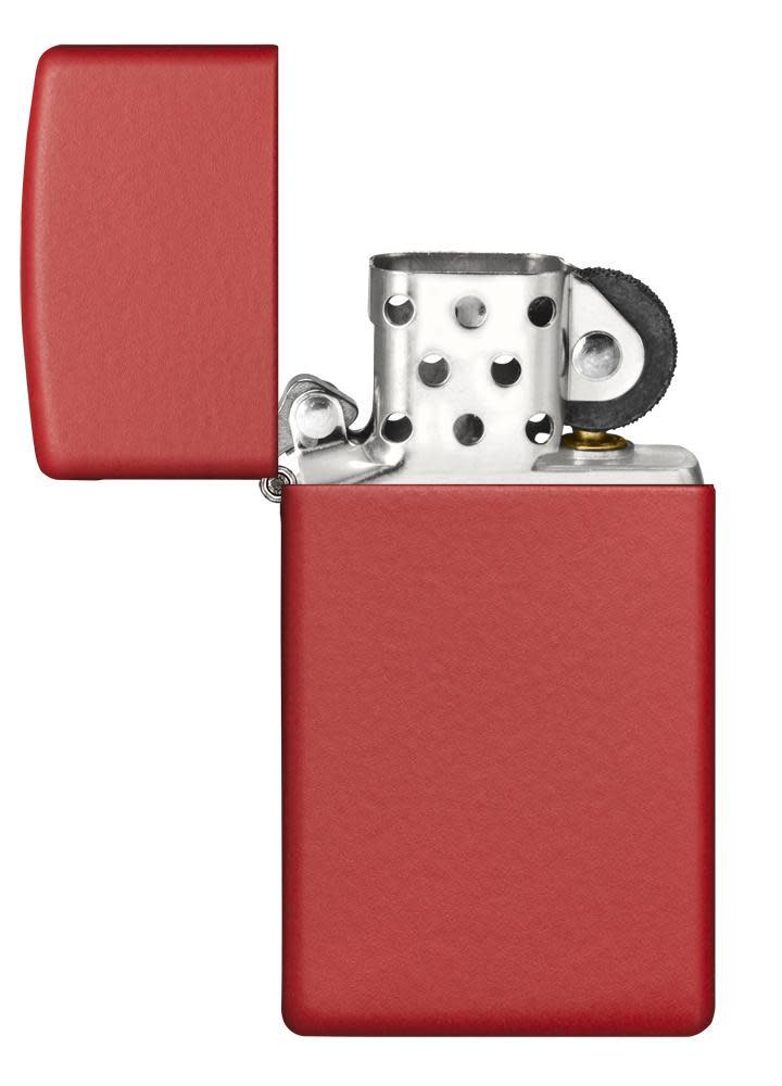 Front view of the Slim?? Red Matte open and unlit