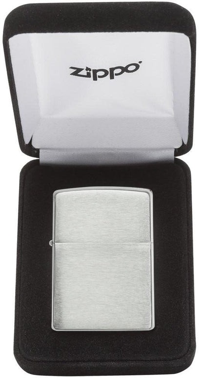 Armor?? Brushed Sterling Silver Windproof Lighter in its packaging