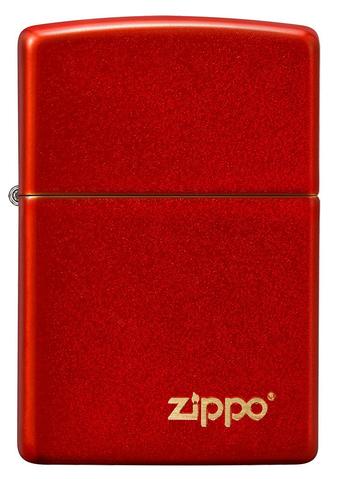 Classic Metallic Red Zippo Logo