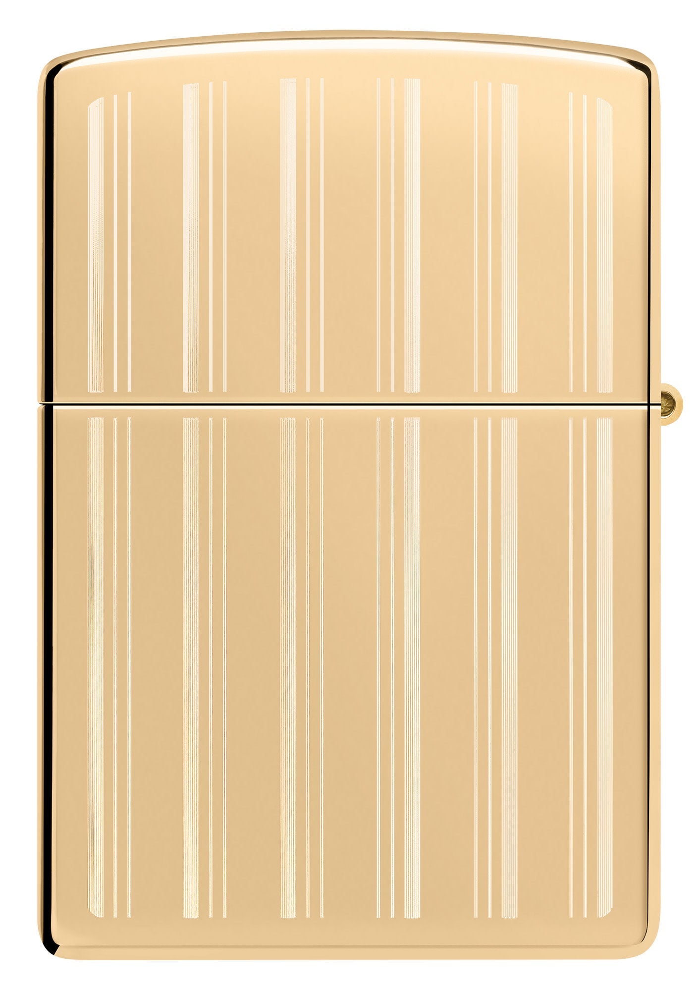 Back view of Zippo Design High Polish Brass Windproof Lighter.