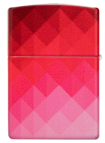 Back view of Zippo Ombre Pixel Design 540 Matte Windproof Lighter.